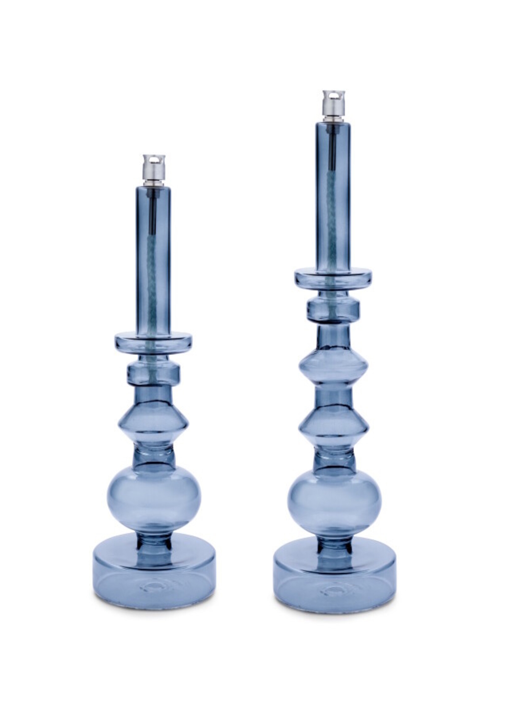 Peri Design Stijlvolle kandelaar olielamp in smoked grey - Middelgroot formaat