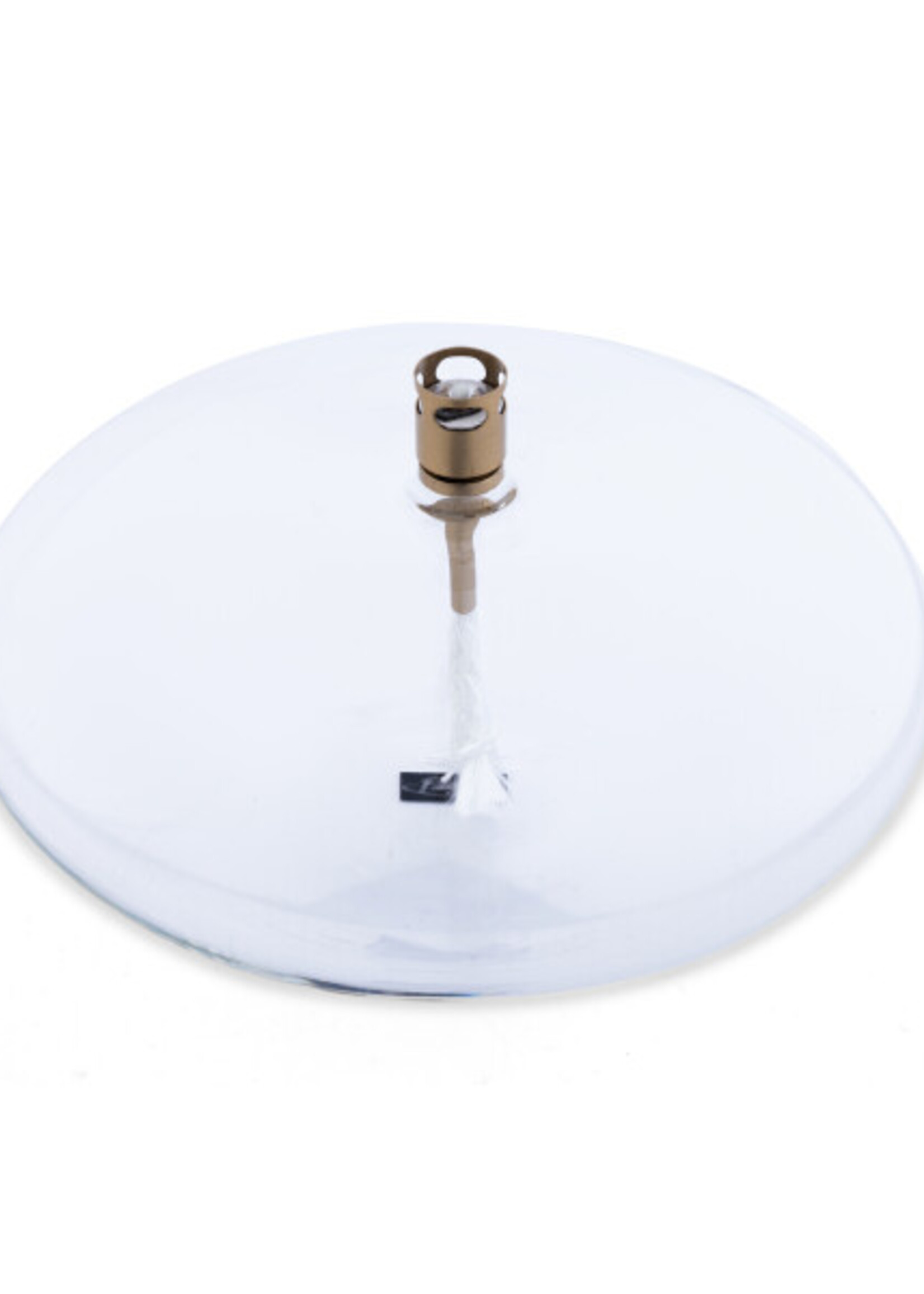 Peri Design Stijlvolle disc olielamp in messing - Groot formaat