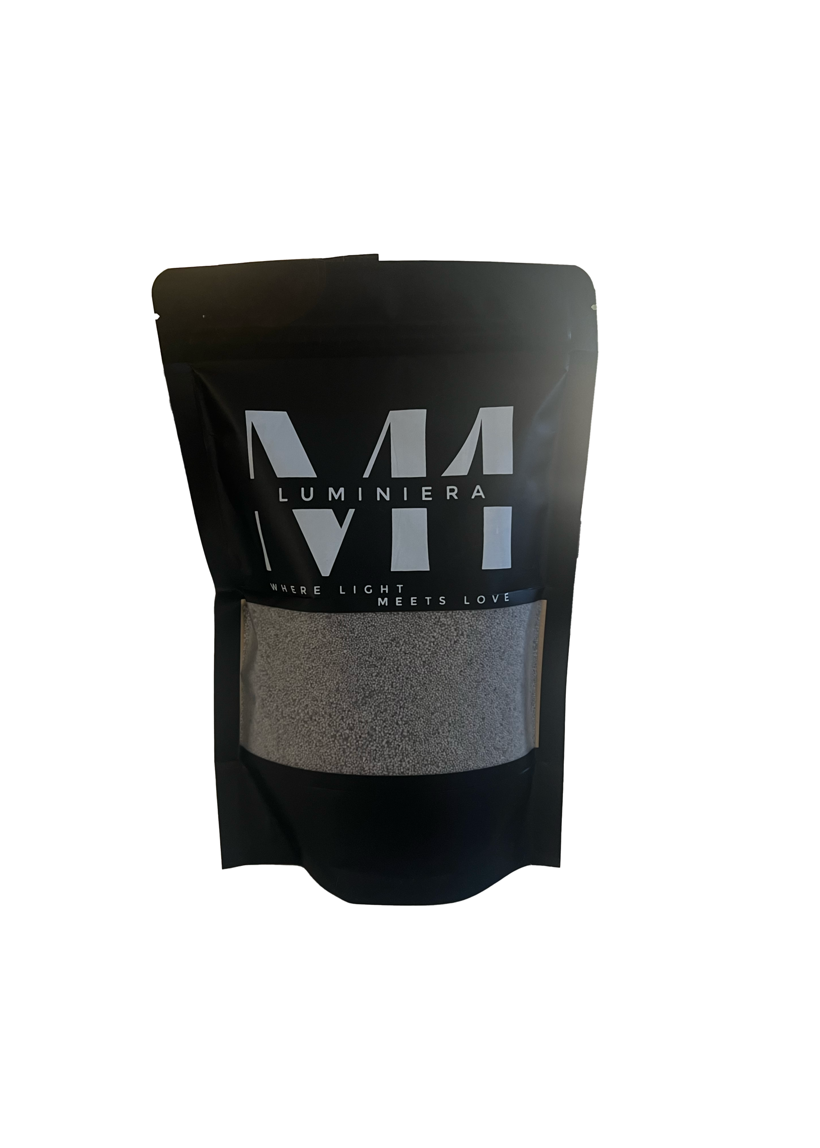 M1 M1 | Grijs kaarsenzand | 350g wax parels voor duurzame kaarsen