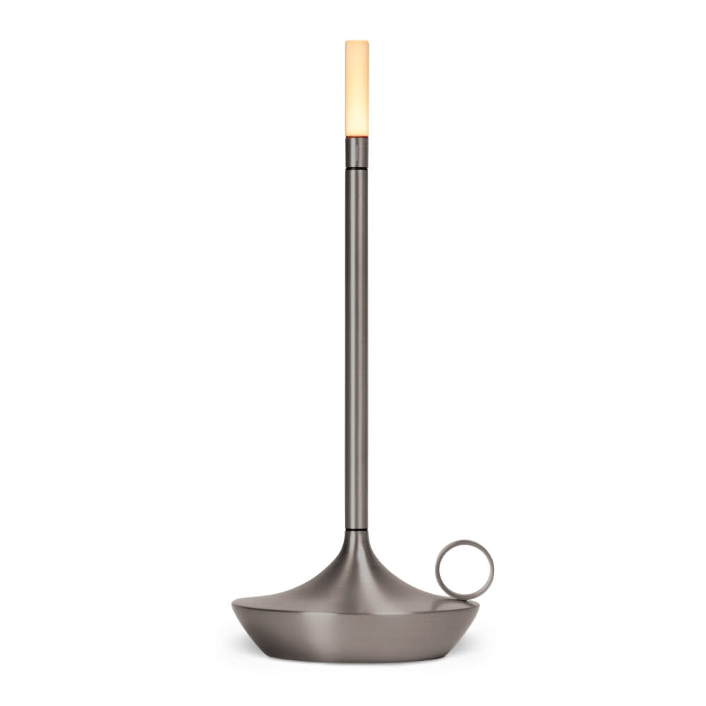 Graypants Graypants Wick Graphite | Draagbare design lamp met warme lichtbeleving en verfijnde grafietkleurige afwerking