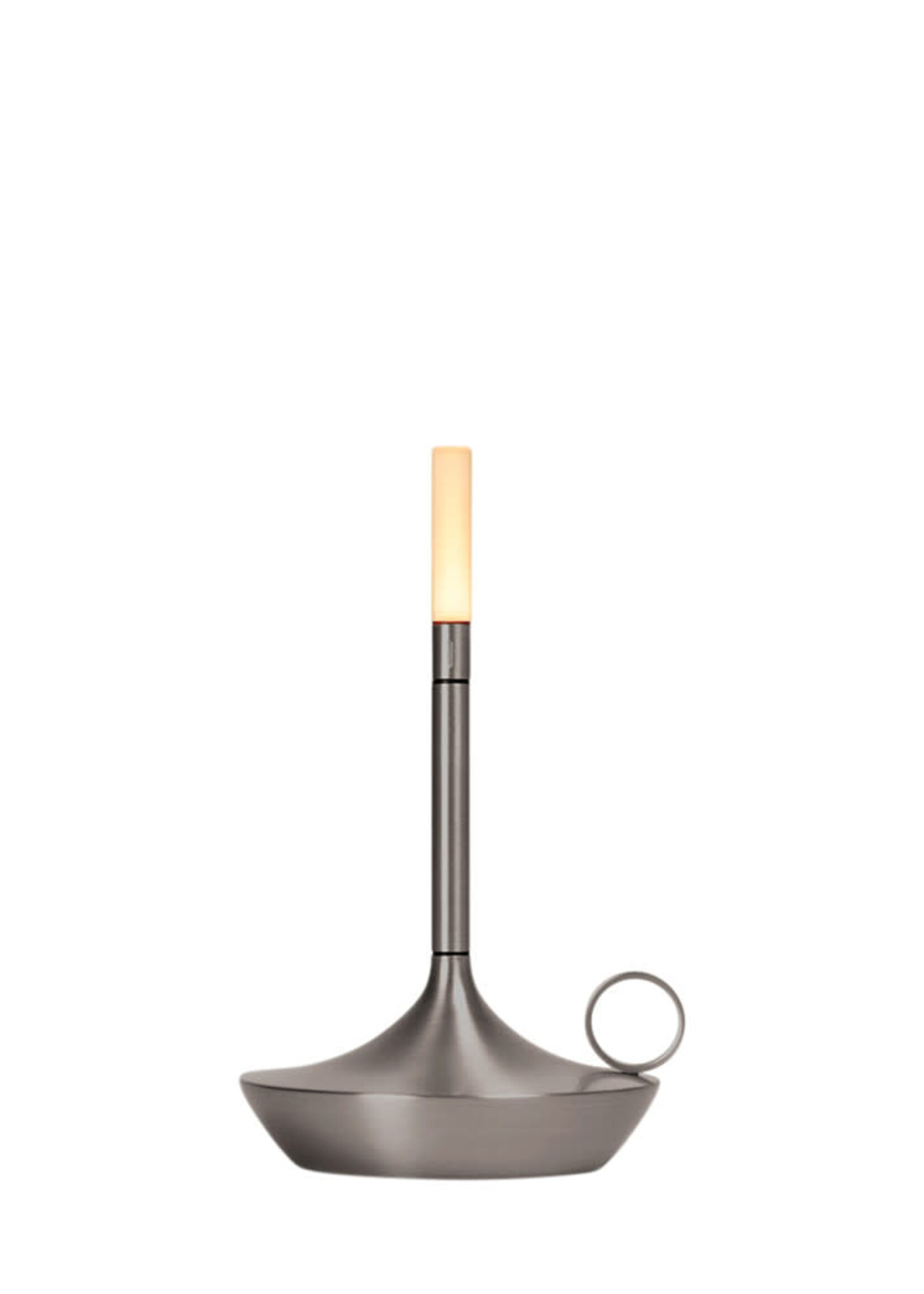 Graypants Graypants Wick Graphite S | Compacte design lamp met warme lichtbeleving en grafietkleurige afwerking