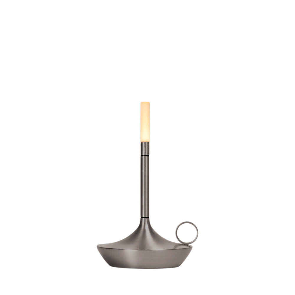 Graypants Graypants Wick Graphite S | Compacte design lamp met warme lichtbeleving en grafietkleurige afwerking