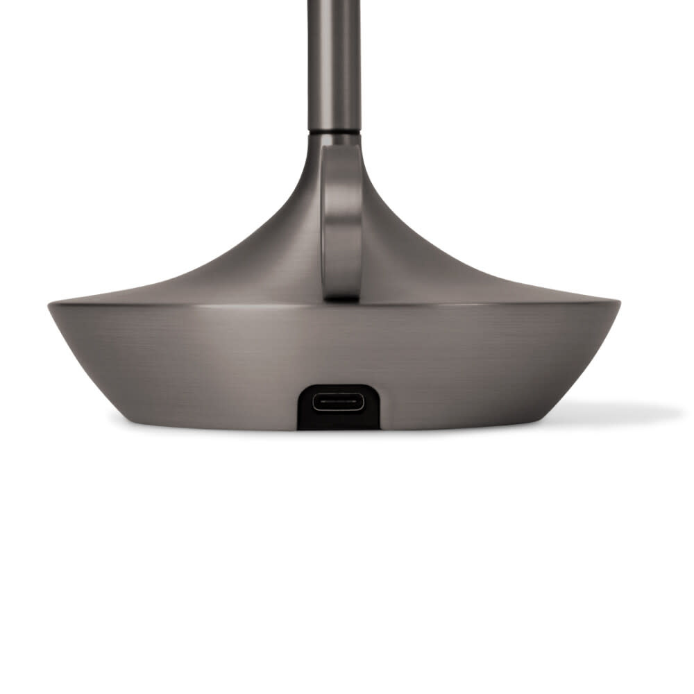Graypants Graypants Wick Graphite S | Compacte design lamp met warme lichtbeleving en grafietkleurige afwerking
