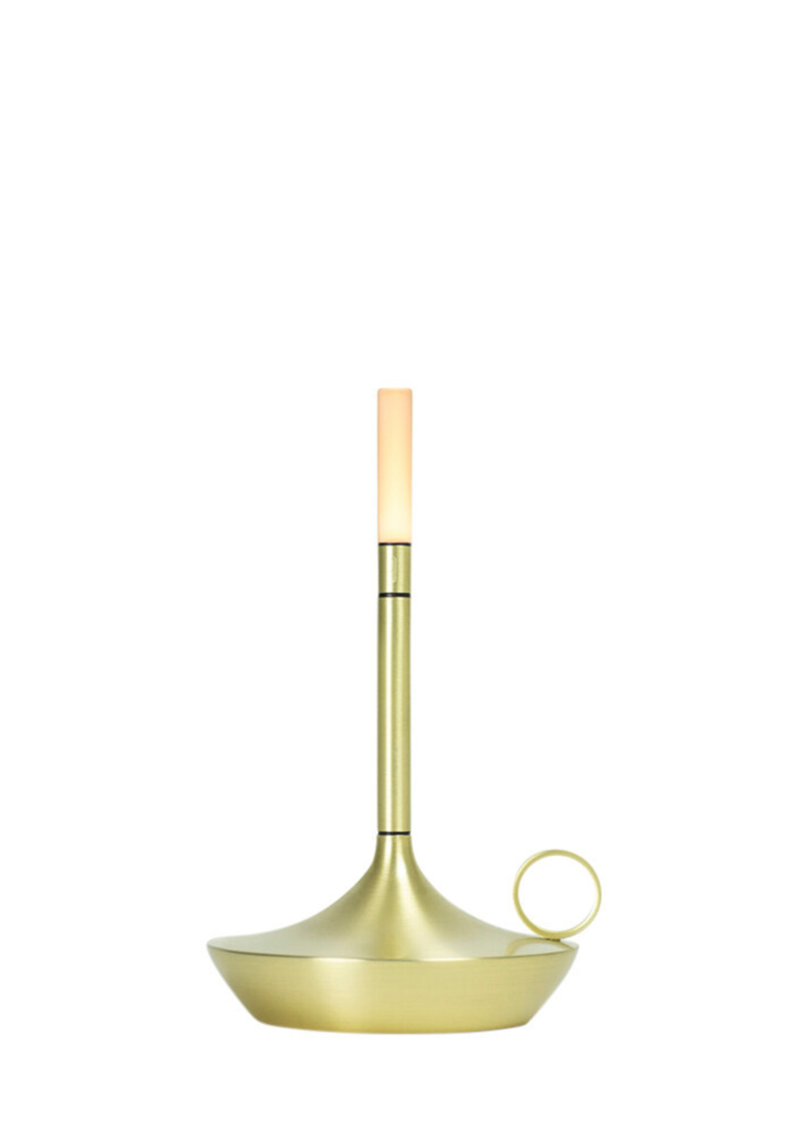 Graypants Graypants Wick Brass S | Compacte design lamp met warme lichtbeleving en messing afwerking