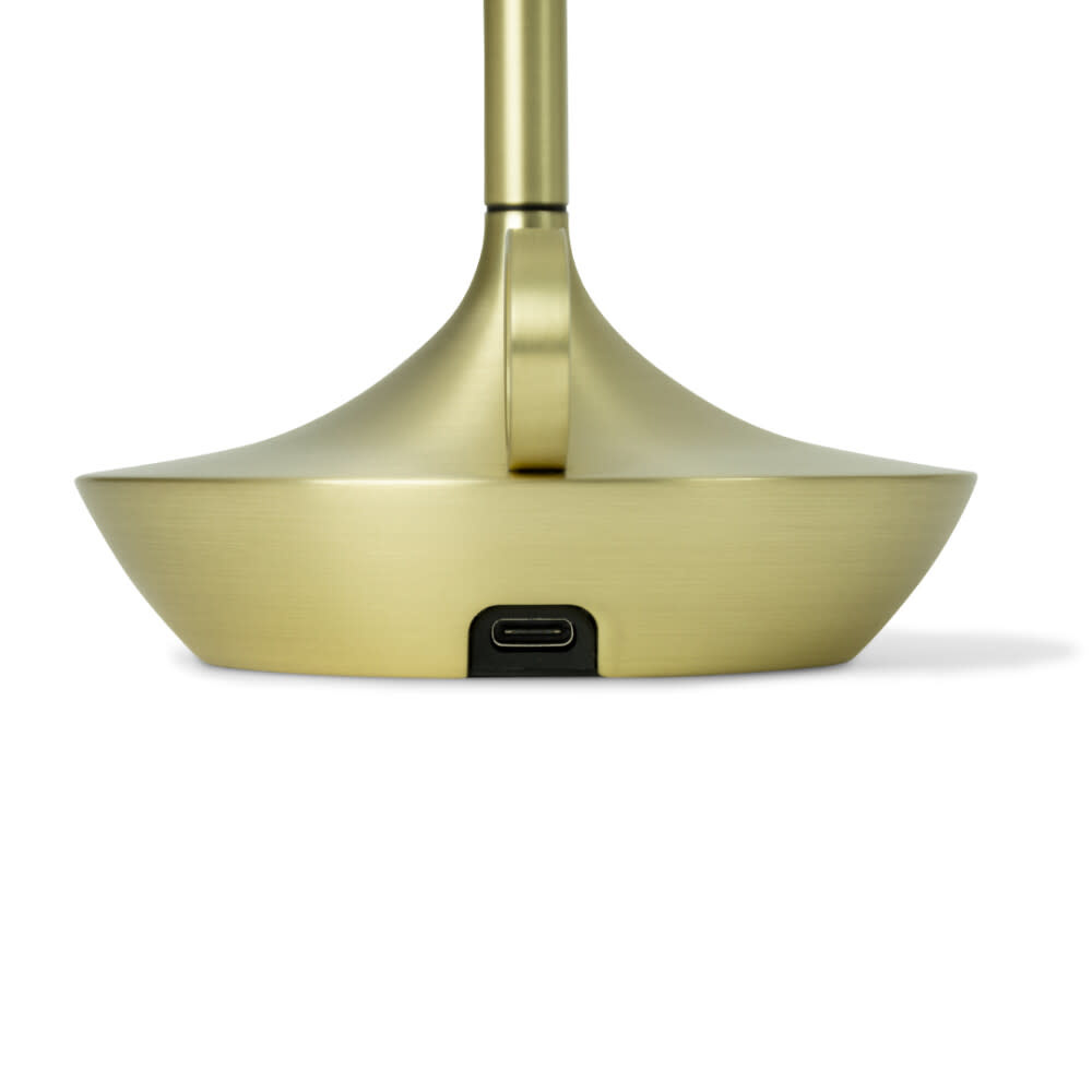 Graypants Graypants Wick Brass | Draagbare design lamp met warme lichtbeleving en verfijnde messing afwerking
