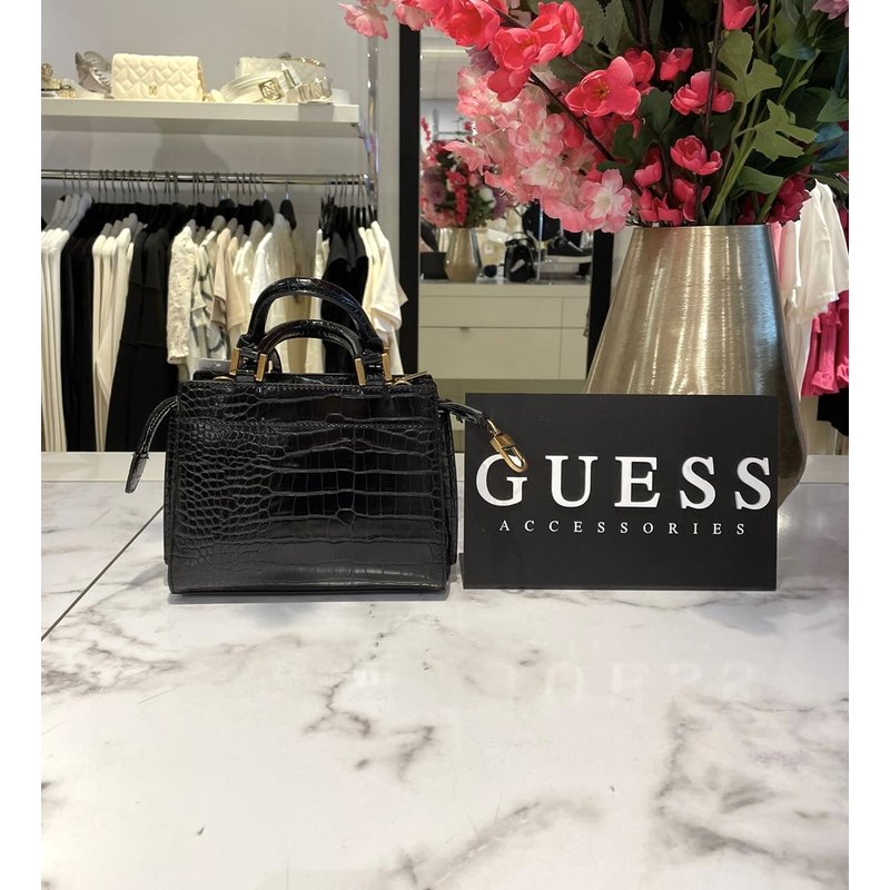 Bag Katey Croc Mini Black Guess