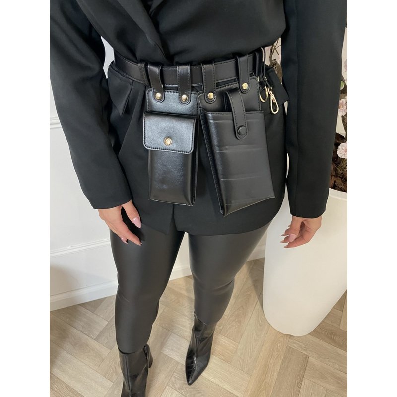 Belt With bags black