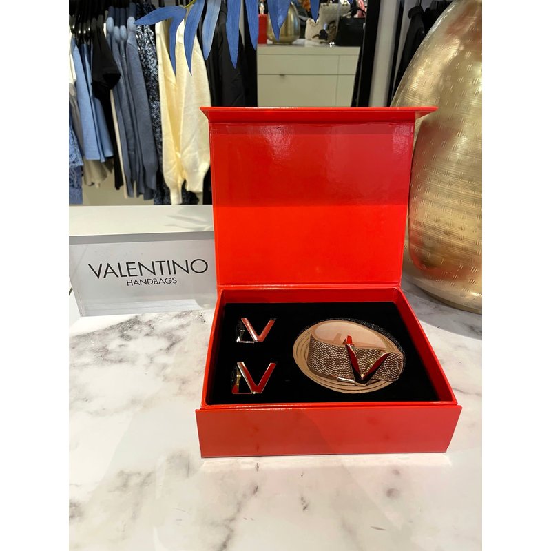 2 in 1 Belt Cannella Oro Rosa Valentino