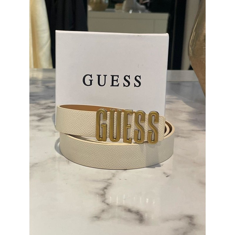 Belt  Logo Beige  Guess