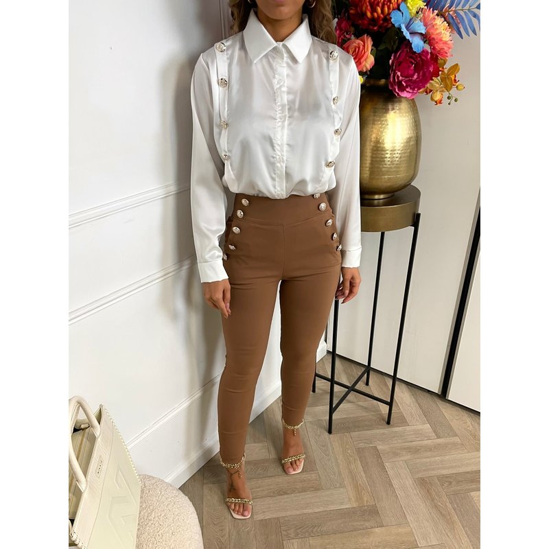 Blouse Main Satijn White