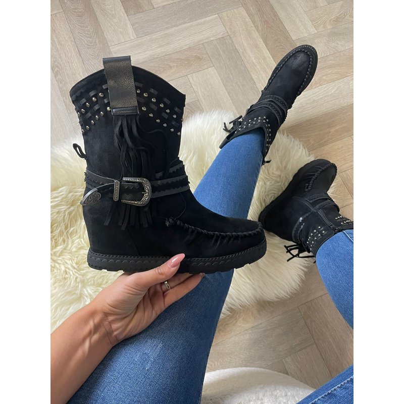 Boots Franje Black 25055-C214