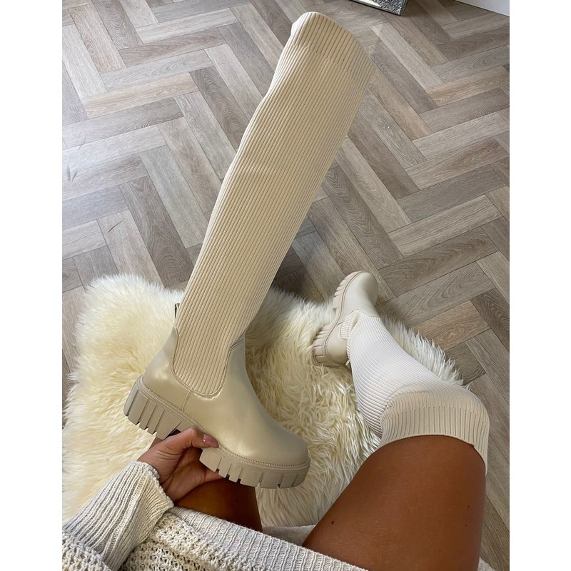 Sok boots Sammy Long Beige DES919