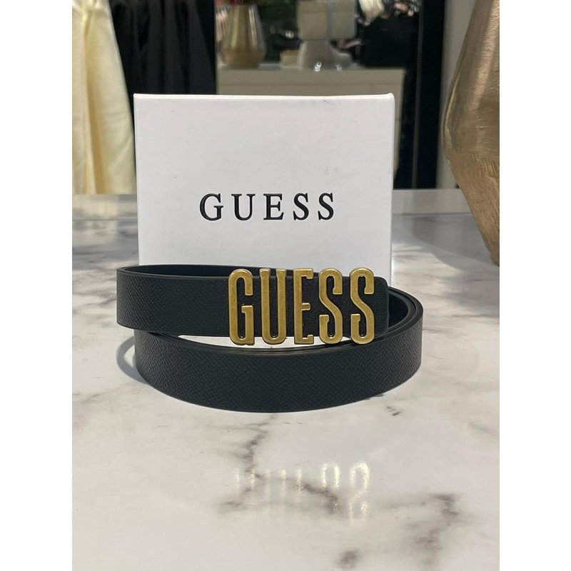 Belt Logo Black Guess