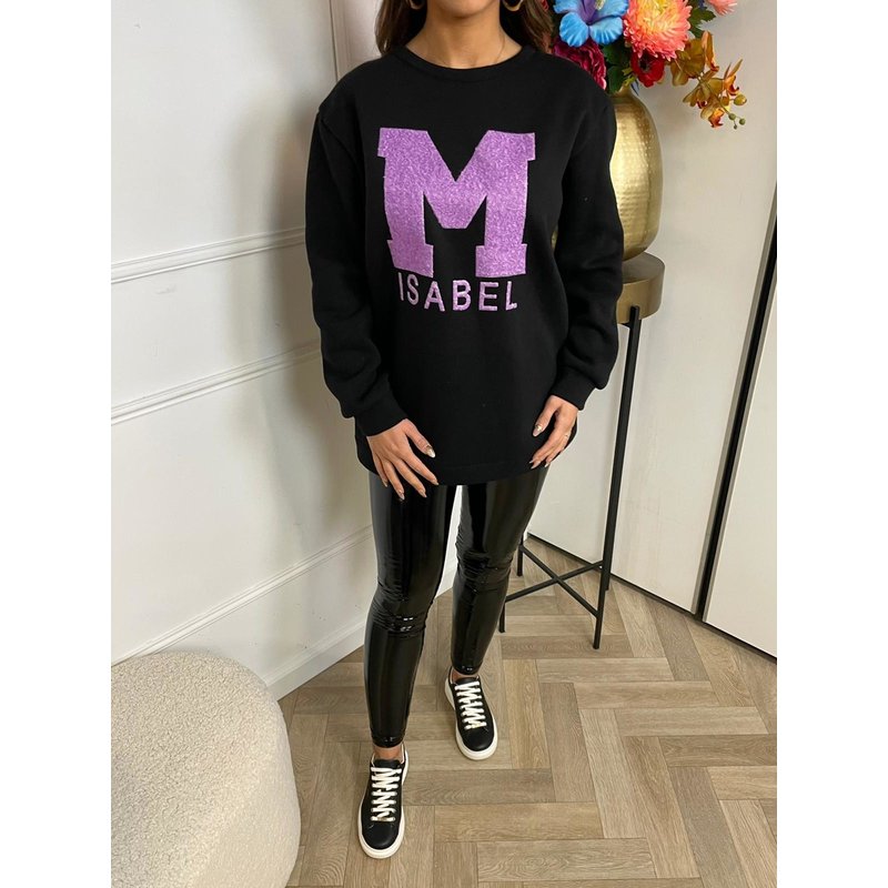 Long Sweater With M Purple