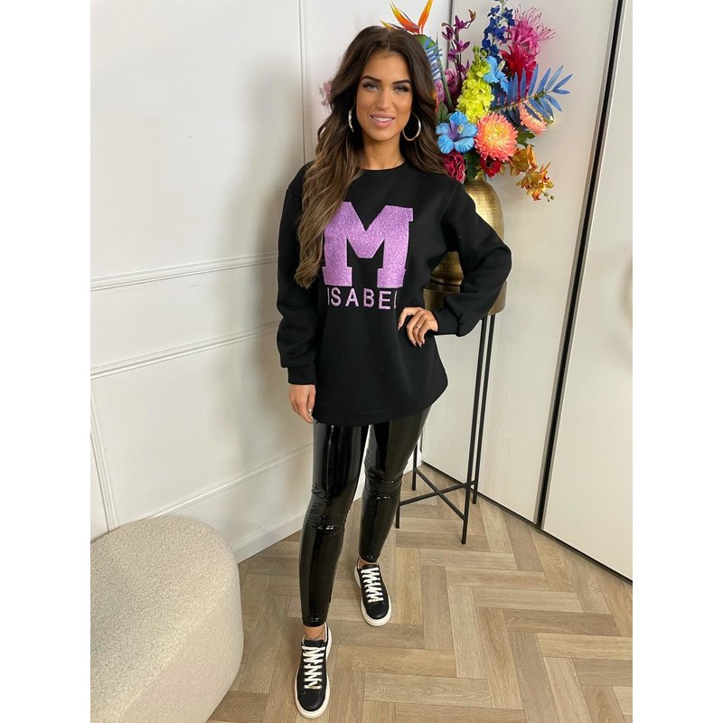 Long Sweater With M Purple