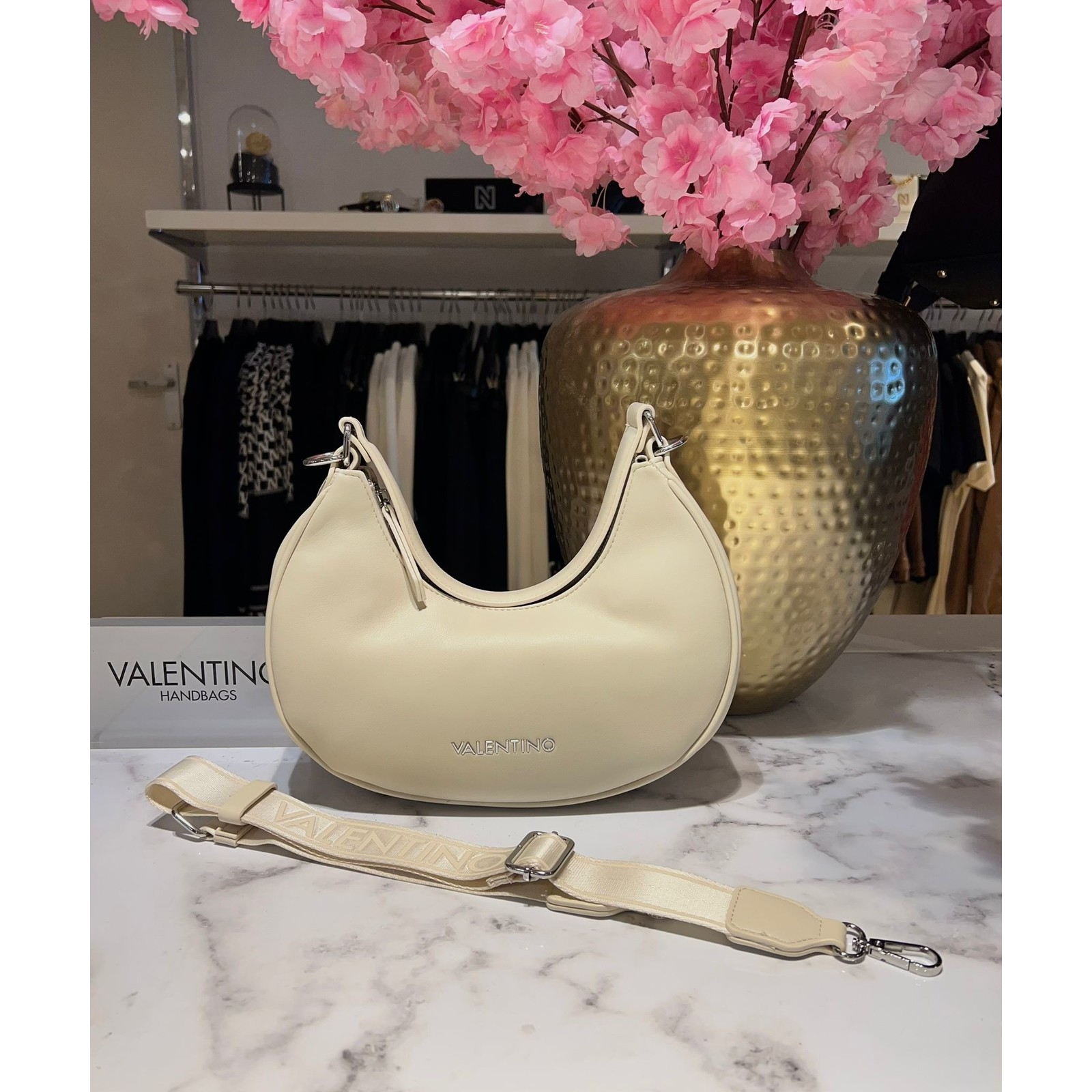 Valentino Bags Bag Coconut  Hobo Off White Valentino