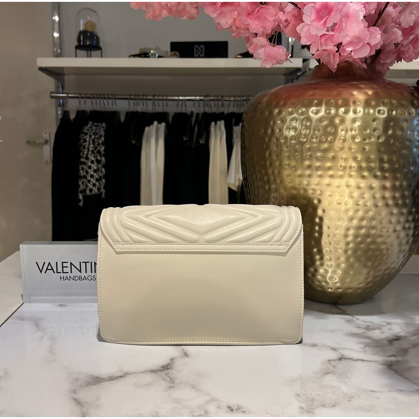 Valentino Bags Bag Satchel Souvenir Ecru  Valentino