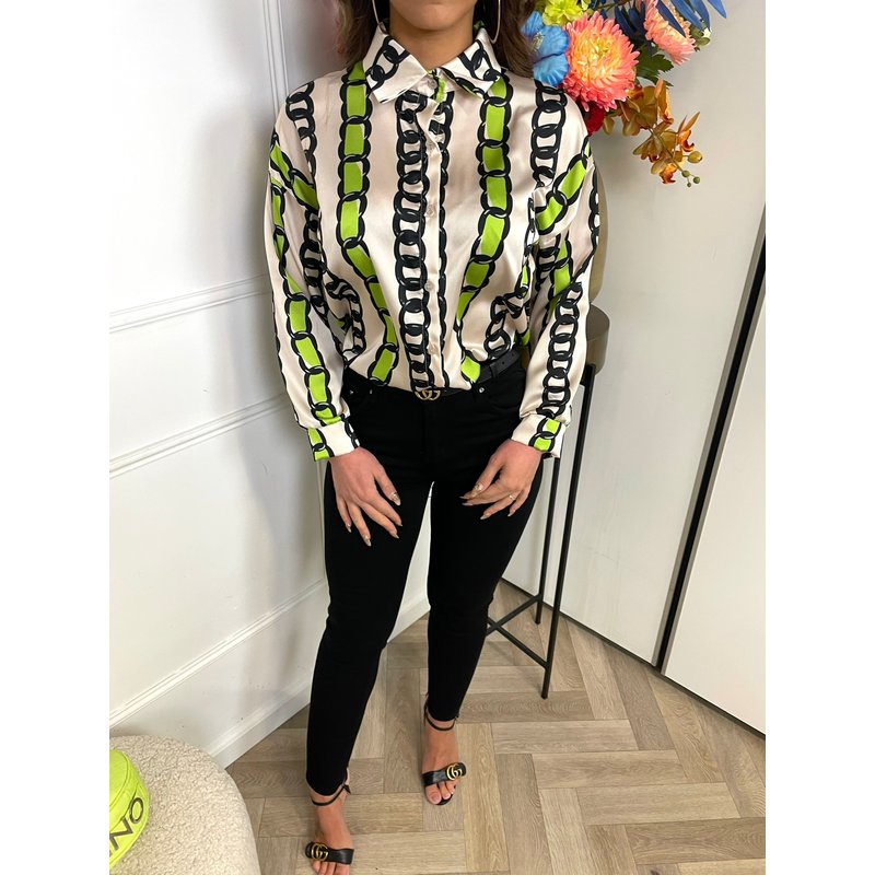 Blouse Color Chain Green
