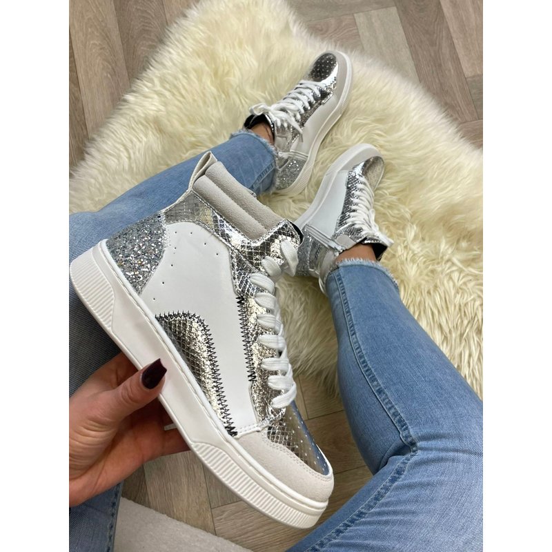 Sneaker Glory Glitter Silver F6059 (WEB ONLY)