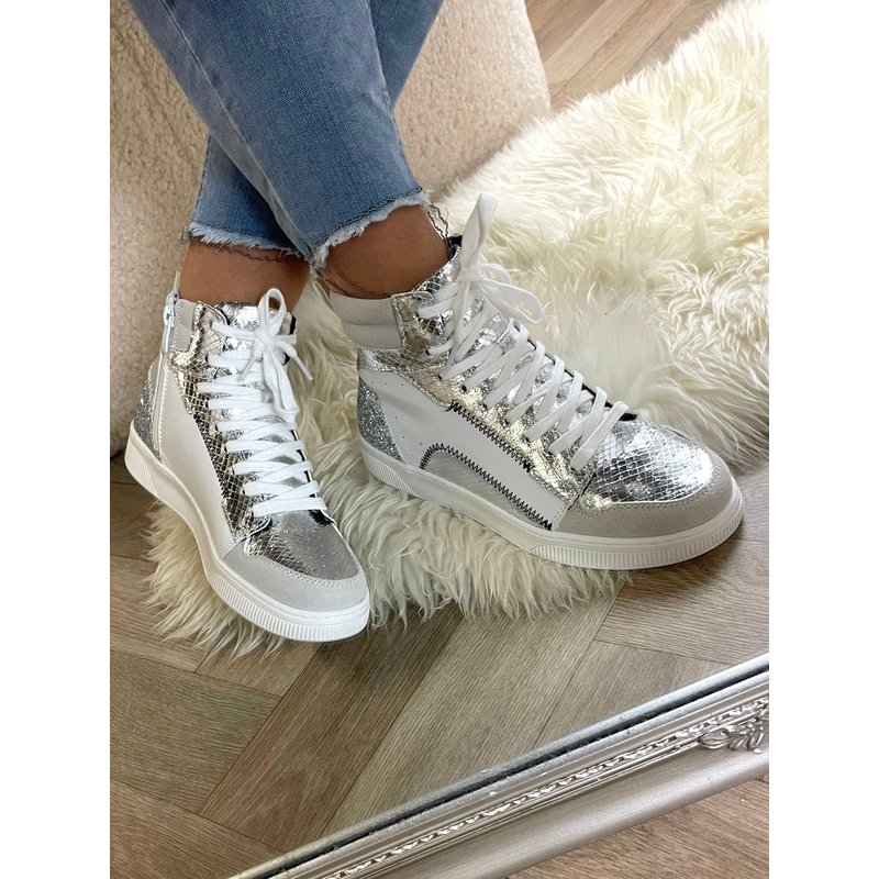 Sneaker Glory Glitter Silver F6059 (WEB ONLY)