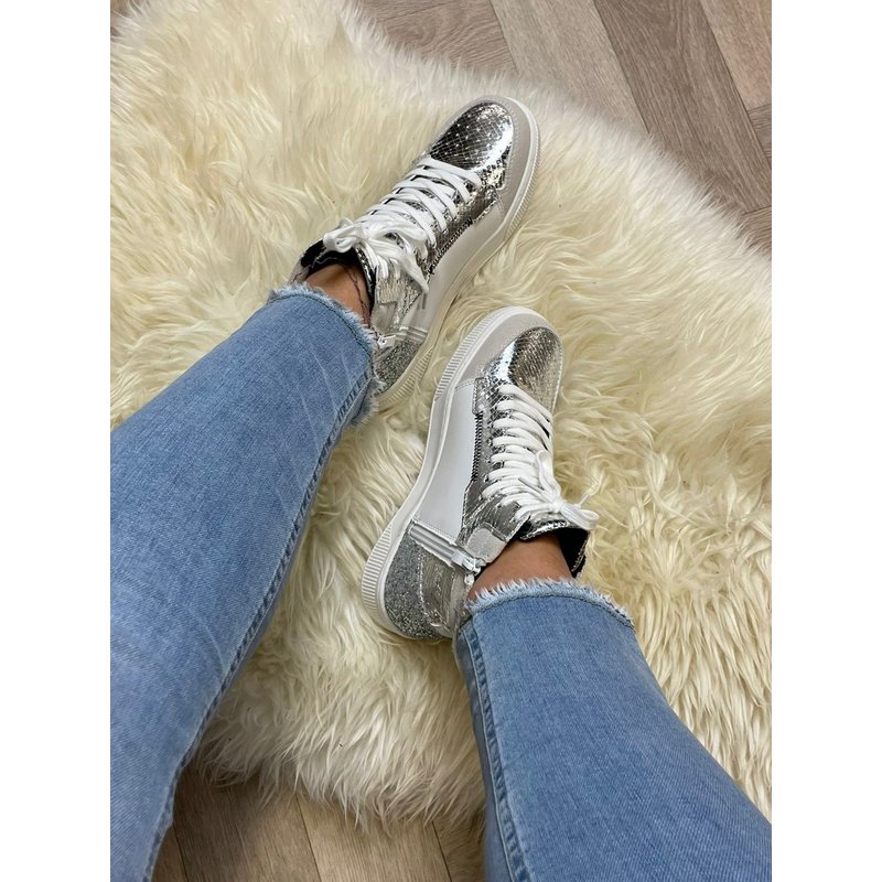 Sneaker Glory Glitter Silver F6059 (WEB ONLY)