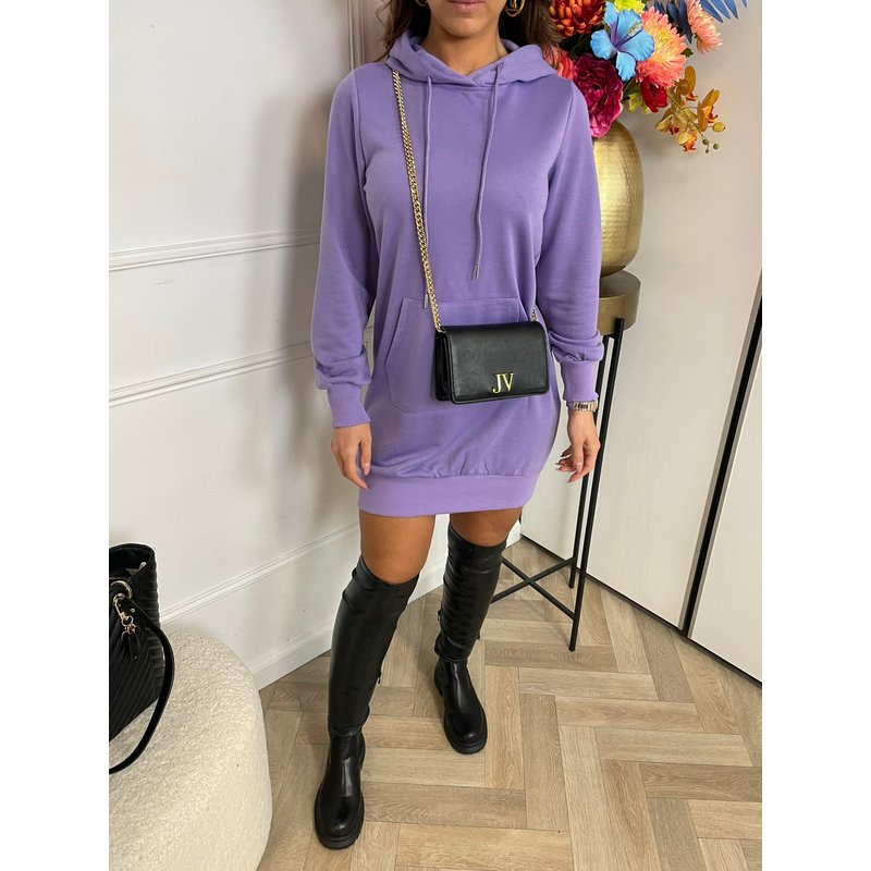Hoodie Dress Ashley Purple WJ8880 (WEB ONLY)