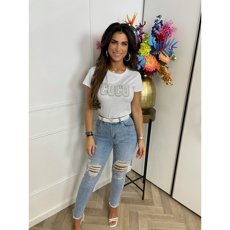 T-Shirt Coco Diamonds White 9732
