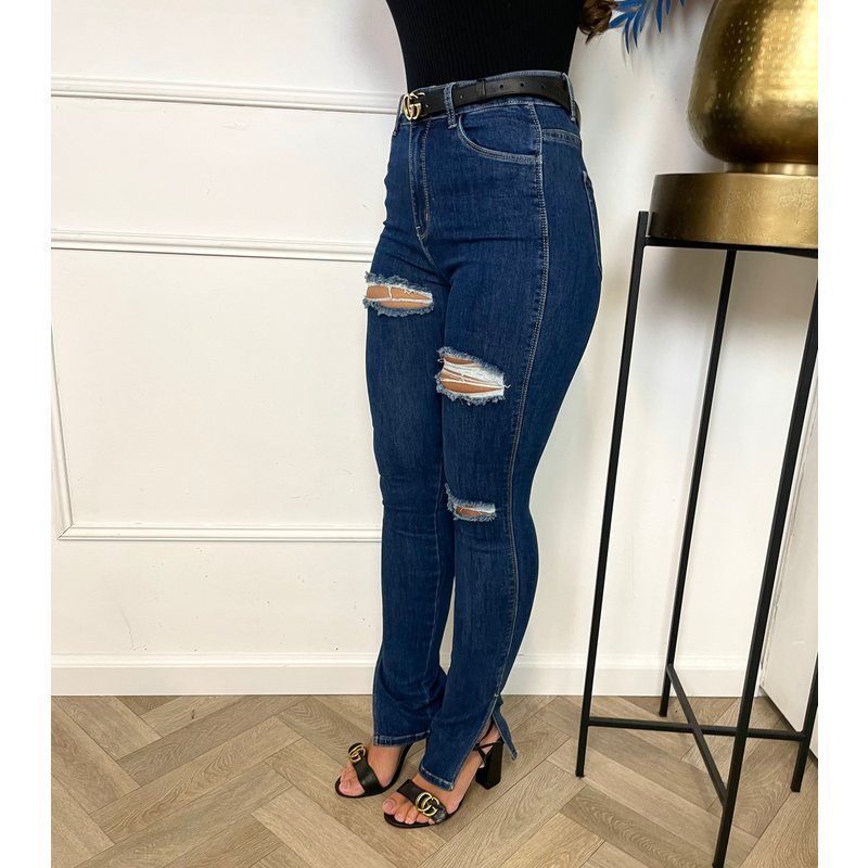 Split Jeans Redial Ripped 8032