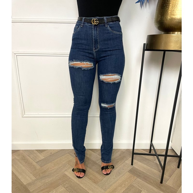 Split Jeans Redial Ripped 8032