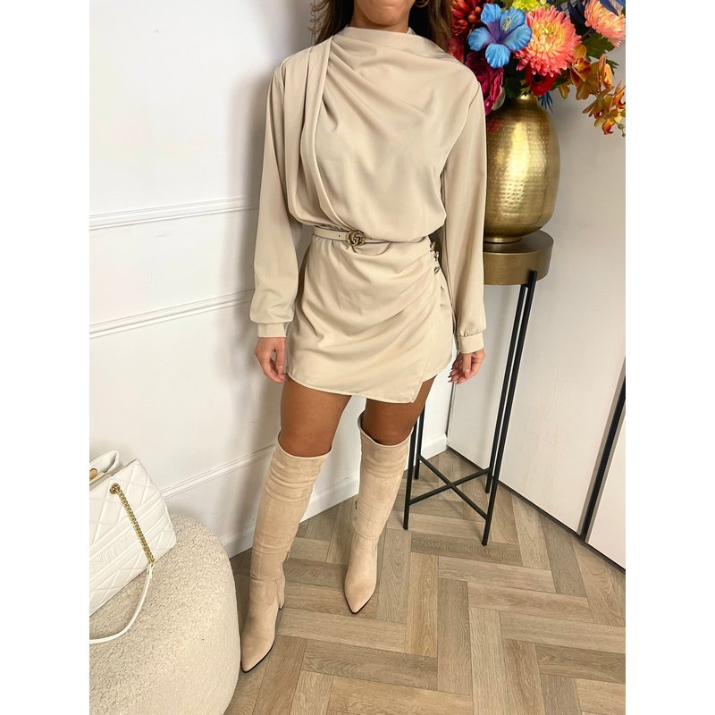 Jumpsuit Jessie Satin Beige