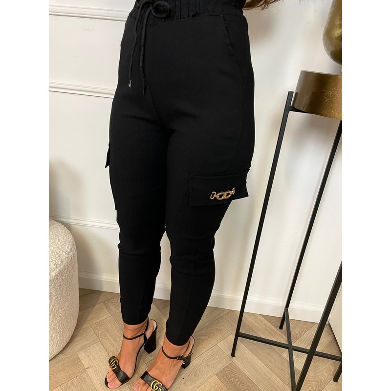 Cargo With Chain Black HL1073