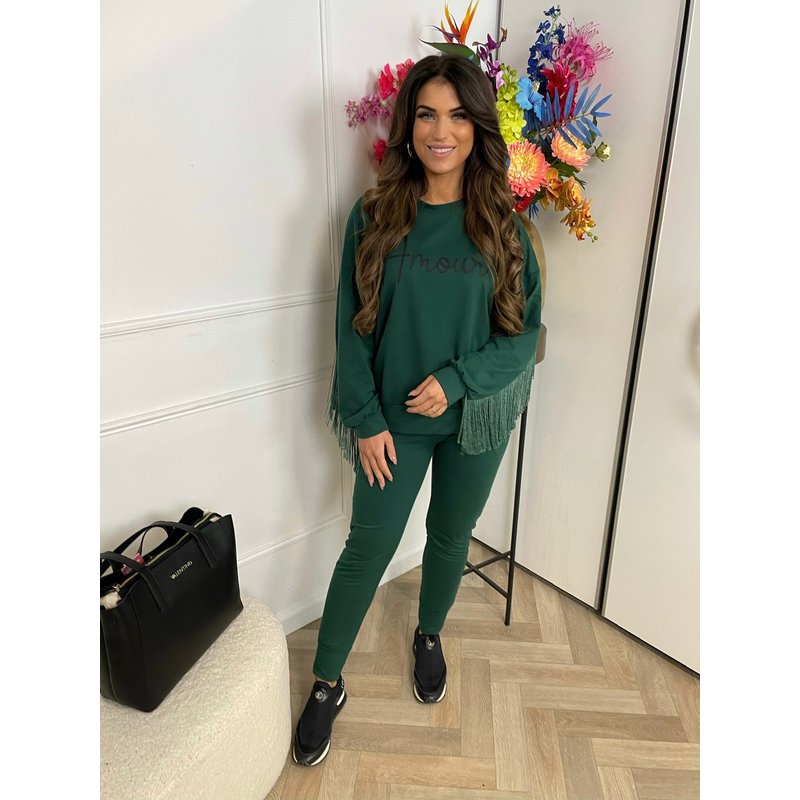 2 Delig Joggingspak Franje Amour Dark Green (WEB ONLY)