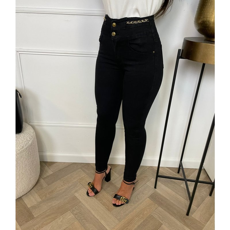 Jeans Chain Black A3965