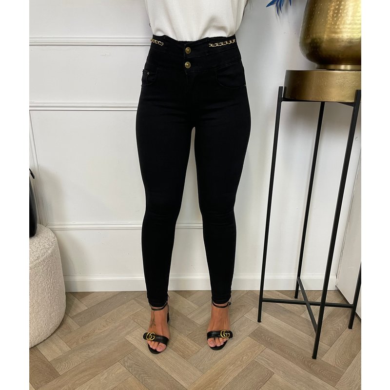 Jeans Chain Black A3965