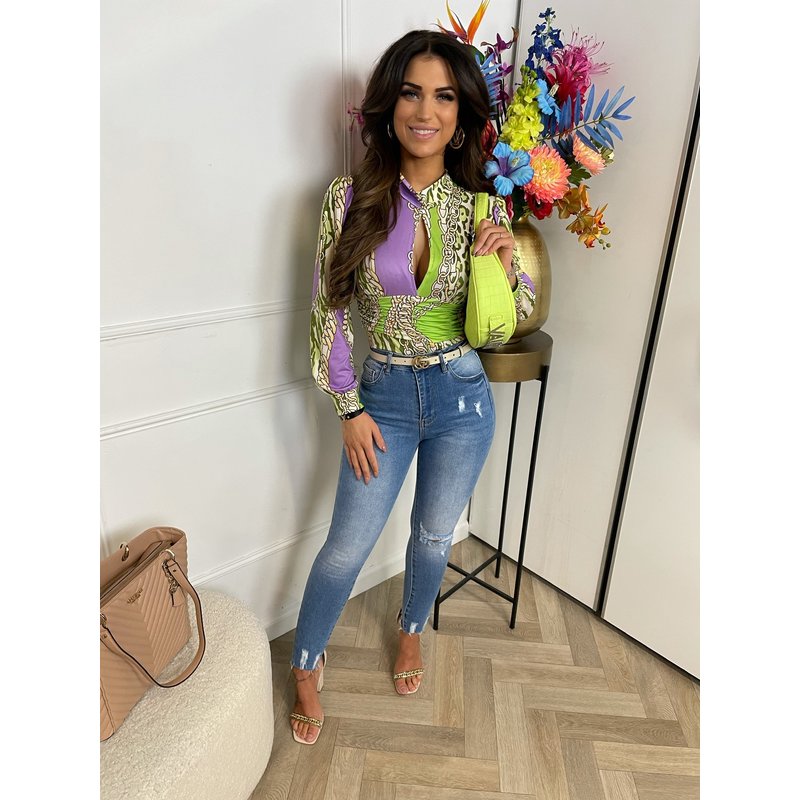 Body Donna Print Light Green