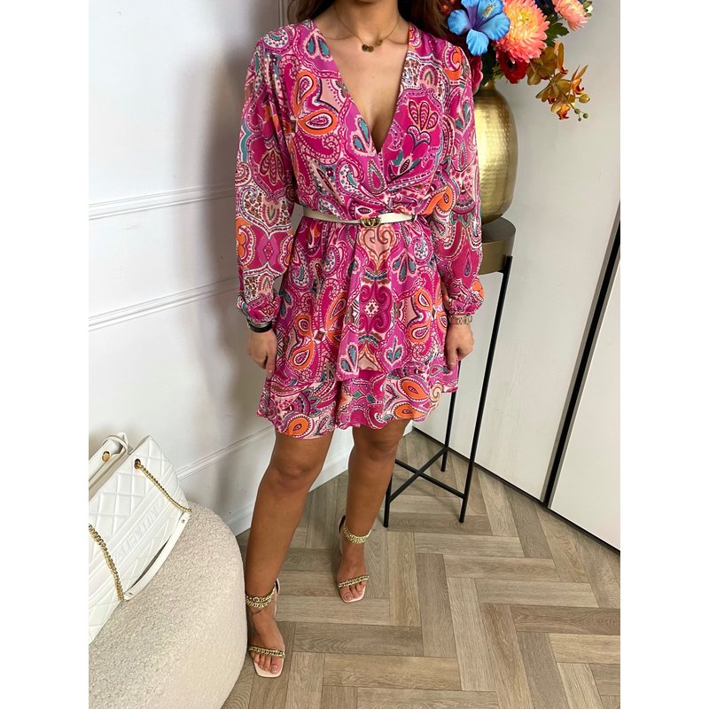 Dress Kianna Print Pink