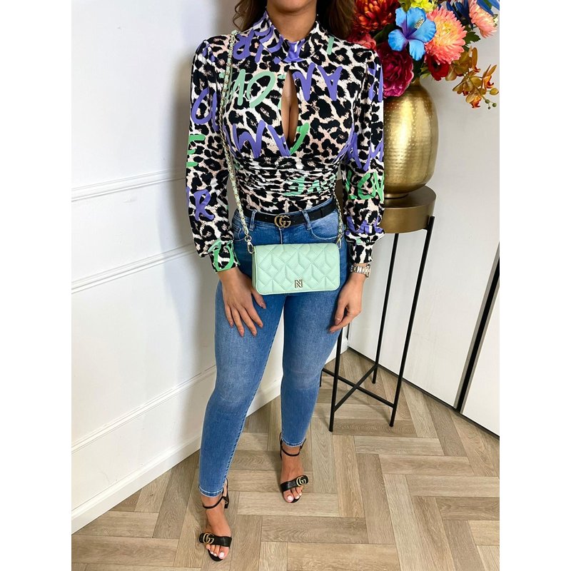 Body Leopard Colors Purple Mint