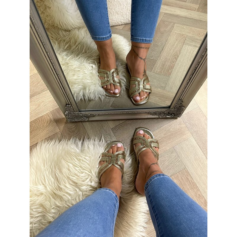 Slippers Design Glam Gold 7980 (web only)