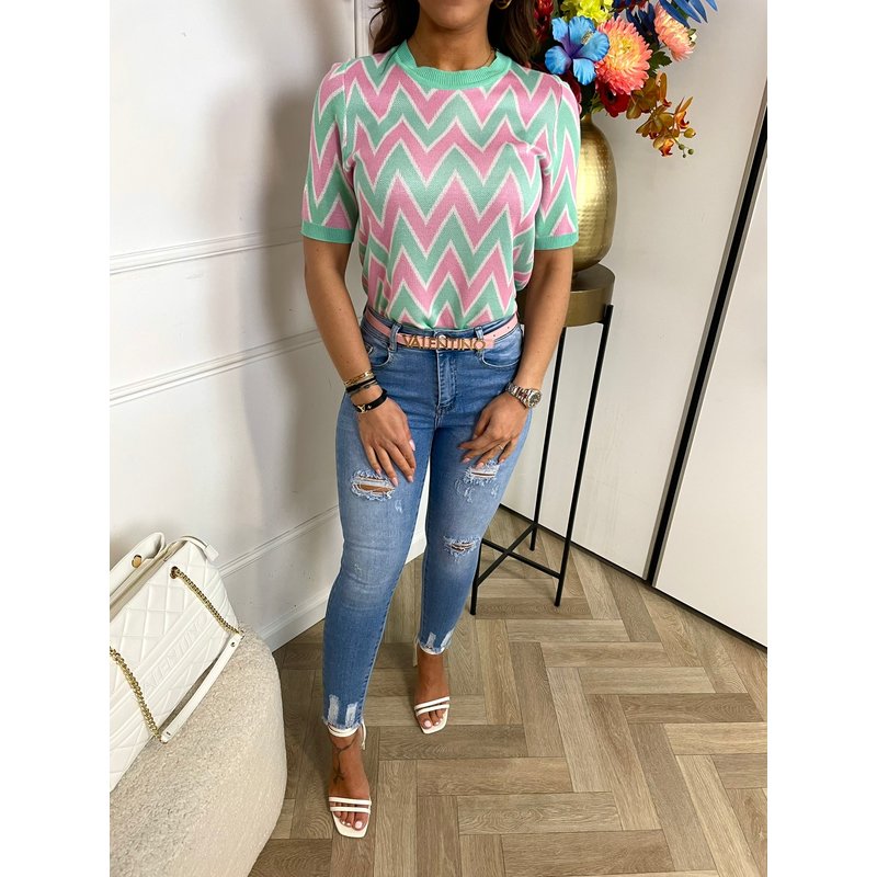 Top Zigzag Mint Icy SC-299