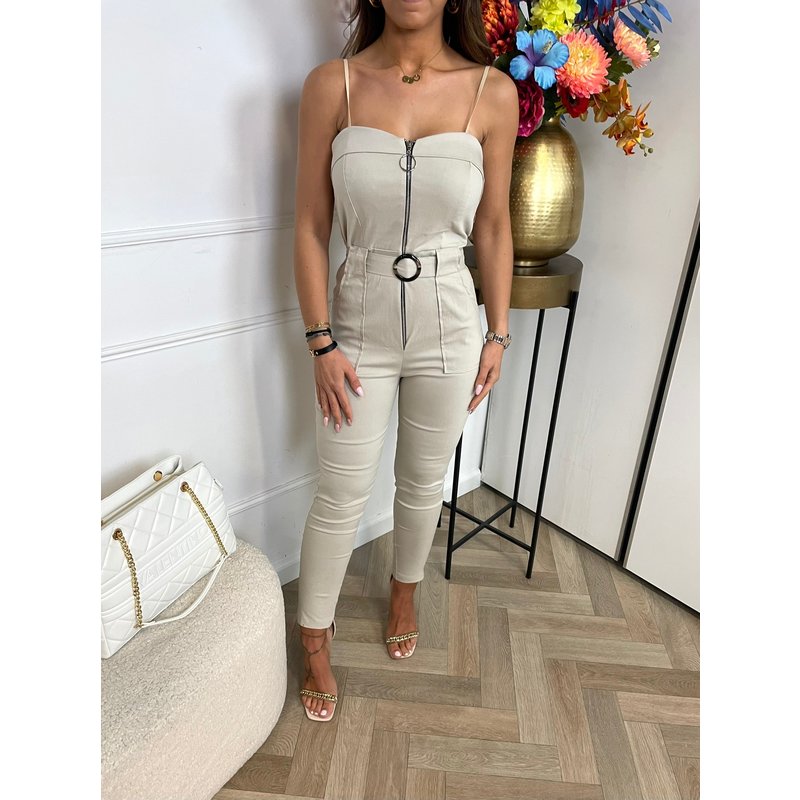 Jumpsuit Emely Beige