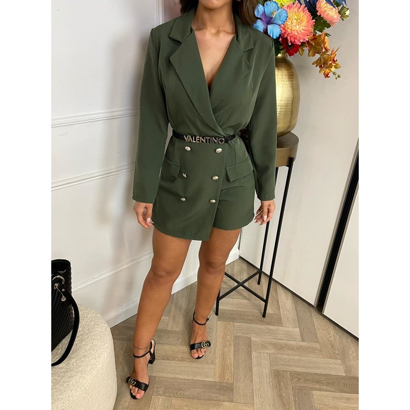 Blazer Jumpsuit Dress Nikita Army