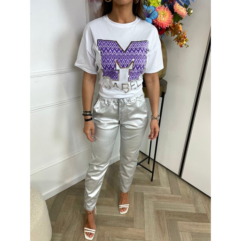 T-shirt Isabel With Silver Purple (WEB ONLY)