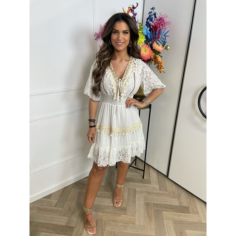 Dress Paris Ibiza Off White PM8115