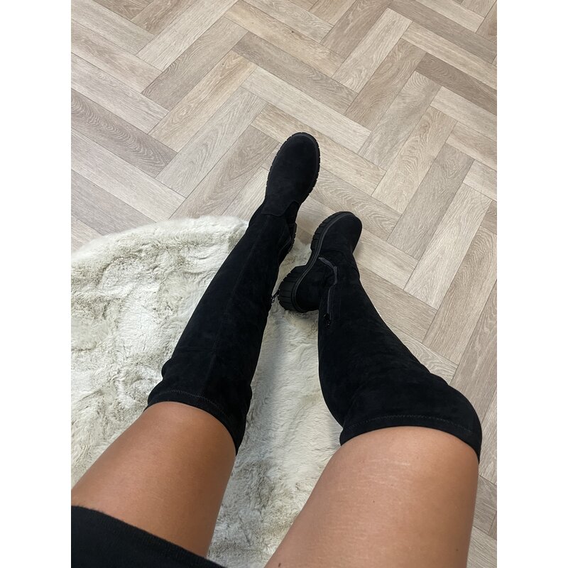 Long Boots Suede Black K99180 WEB ONLY