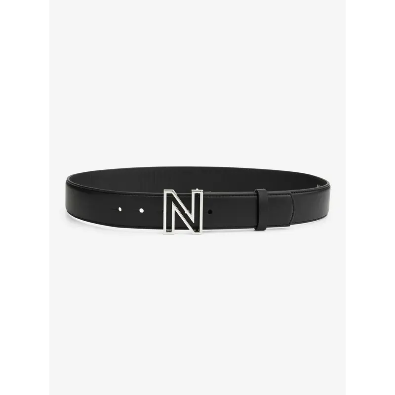 Belt  Hip N Logo Black/Nickel  Nikkie