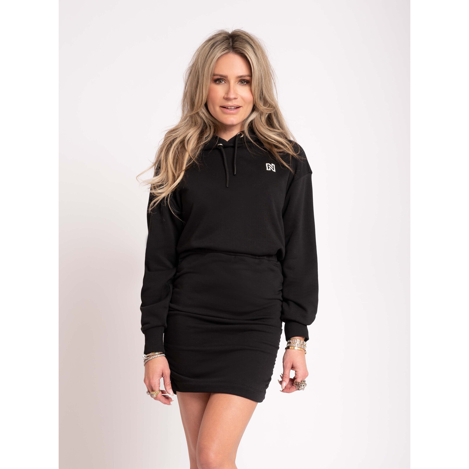 Nikkie Hoodie Dress Ames Black Nikkie