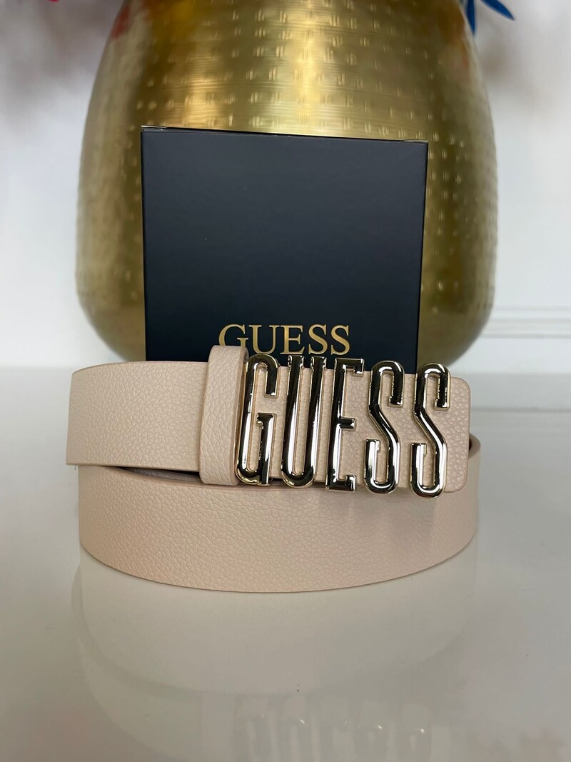 Belt Riem Text Off White  Guess 642