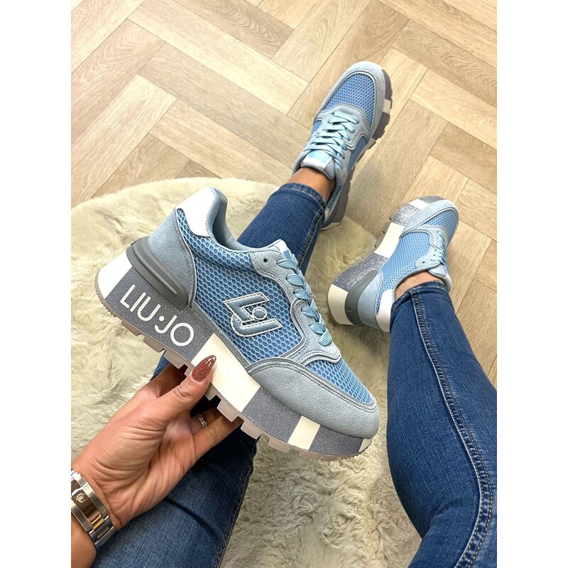 Sneaker Amazing  Suede  Light Blue Liu Jo 1304