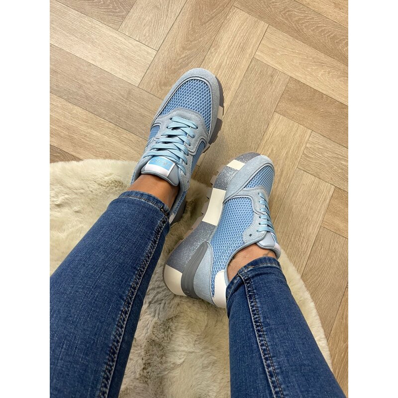 Sneaker Amazing  Suede  Light Blue Liu Jo 1304