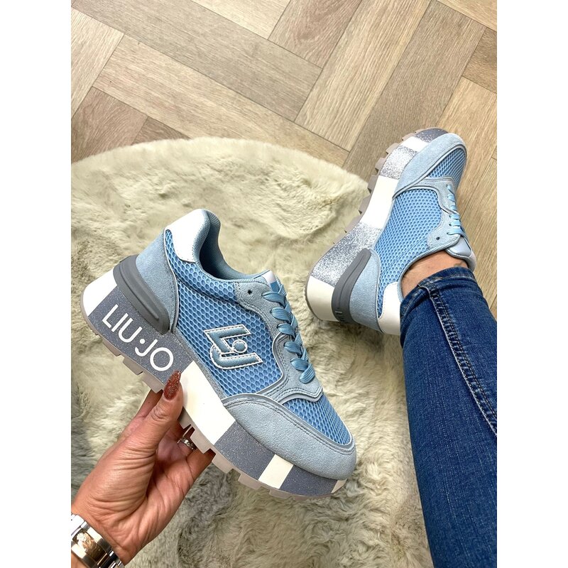 Sneaker Amazing  Suede  Light Blue Liu Jo 1304